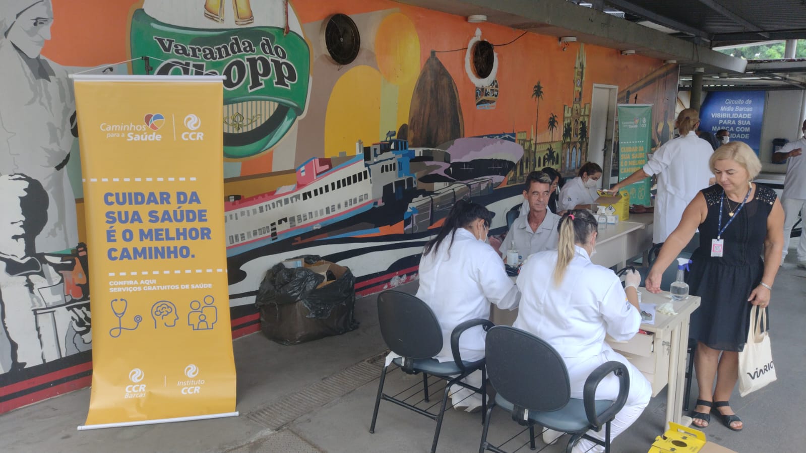 Passageiros das Barcas recebem serviços gratuitos