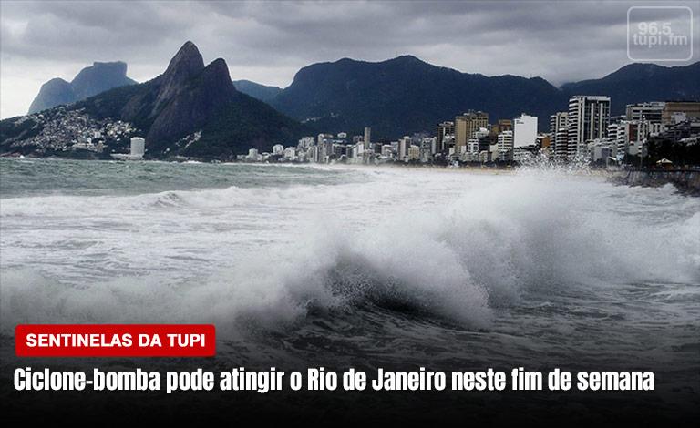Ciclone-bomba pode atingir o Rio neste fim de semana (Foto: Erika Corrêa/ Super Rádio Tupi)