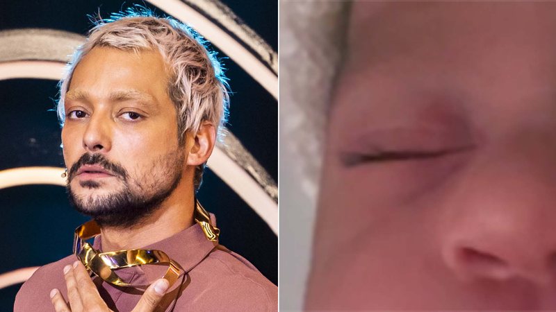 Eduardo Sterblish mostra vídeo do filho recém-nascido