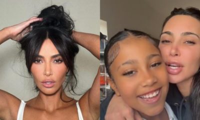 North West com a mãe Kim Kardashian