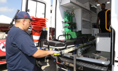 SES reforça SAMU de Belford Roxo com entrega de 3 novas ambulâncias (Foto: Mauricio Bazilio/ SES)