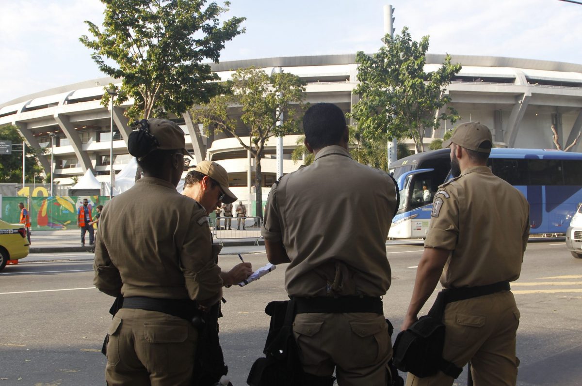 Agentes da Guarda Municipal reforçam a vigilância no Maracanã