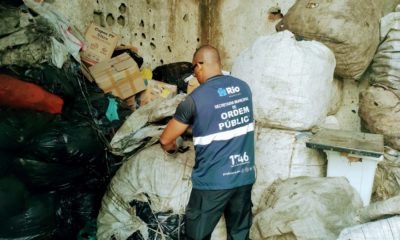 Prefeitura do Rio interdita ferro-velho na Tijuca (Foto: Divulgação)