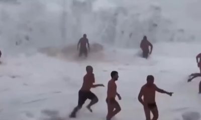 Ciclone bomba atinge praia de Niterói