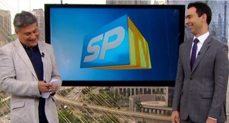 Cléber Machado e César Tralli