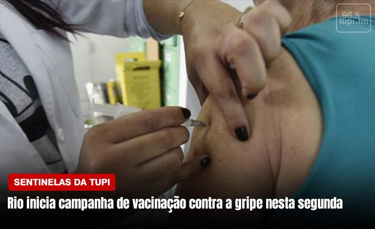 Rio inicia campanha de vacinação contra a gripe nesta segunda (Foto: Erika Corrêa/ Super Rádio Tupi)