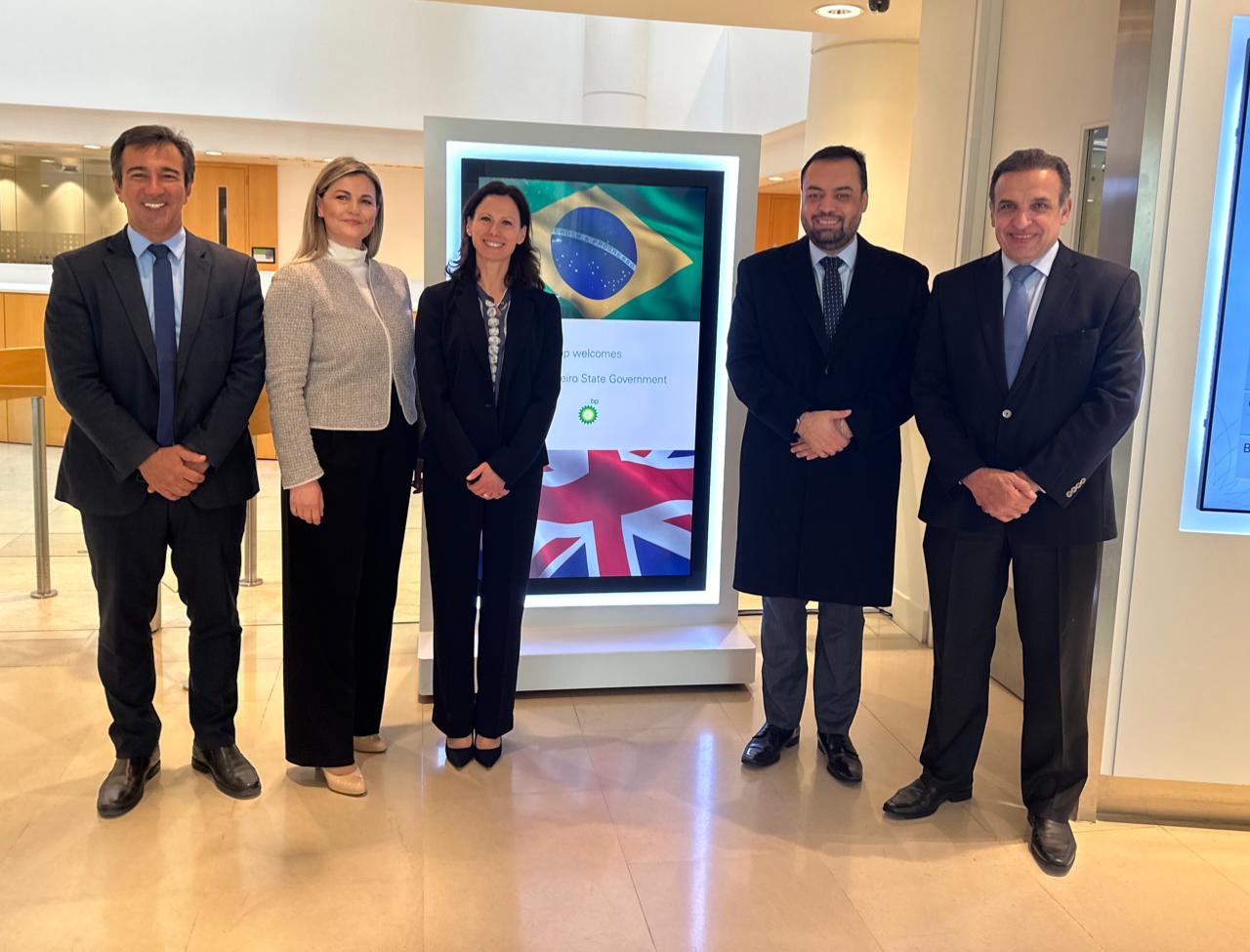 Castro se reúne com uma das maiores empresas de energia de Londres para discutir ampliação de negócios no Rio (Foto: Divulgação)