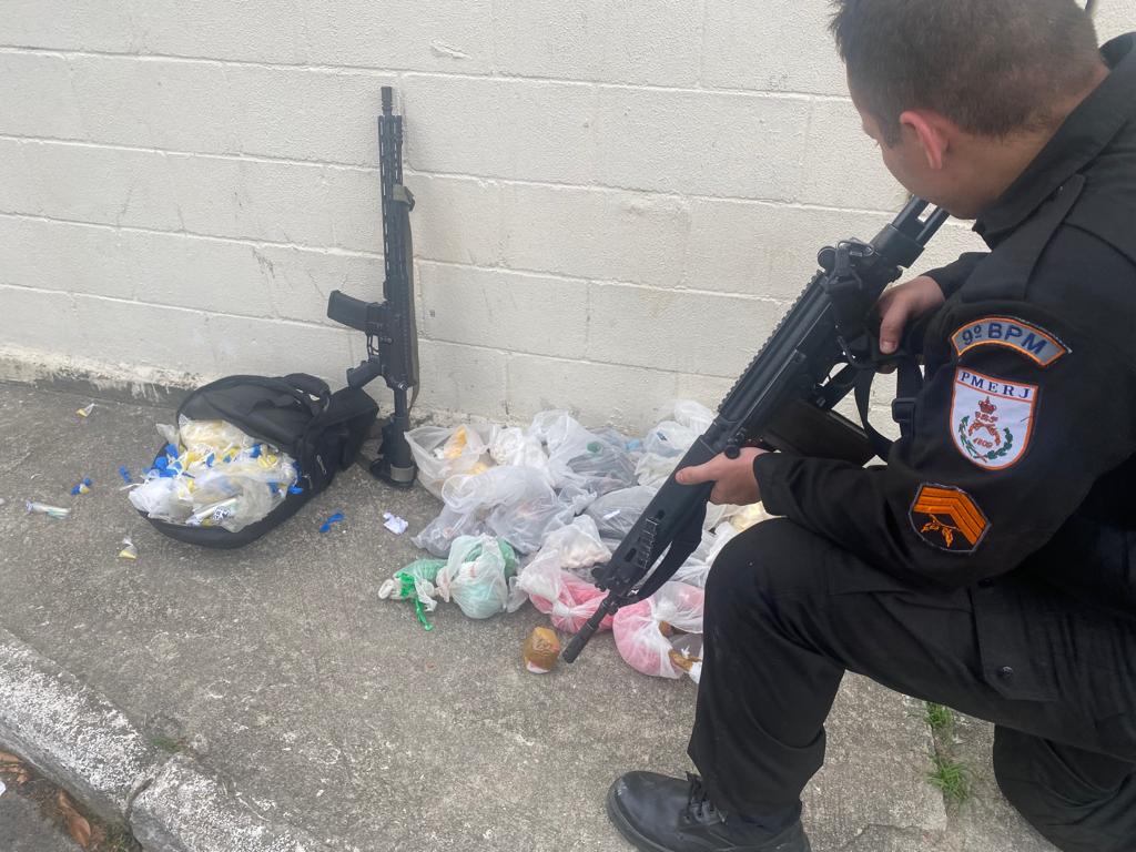 Operação da PM na Cidade de Deus termina com morte de homem de confiança do tráfico de drogas da comunidade na Zona Oeste do Rio (Foto: Divulgação)