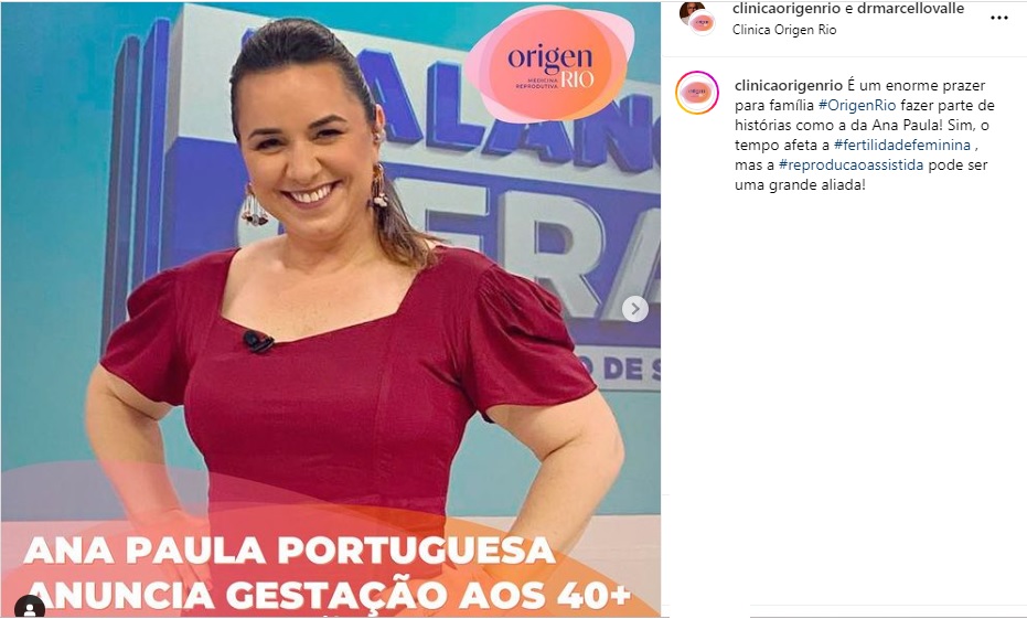 Ana Paula Portuguesa engravida após os 40 anos