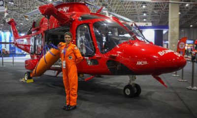 Mulher assume comando de Grupamento de Operações Aéreas da CBMERJ (Foto: Divulgação)