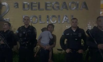 Mulher é presa após sequestrar criança em Nova Iguaçu, na Baixada Fluminense (Foto: Reprodução)