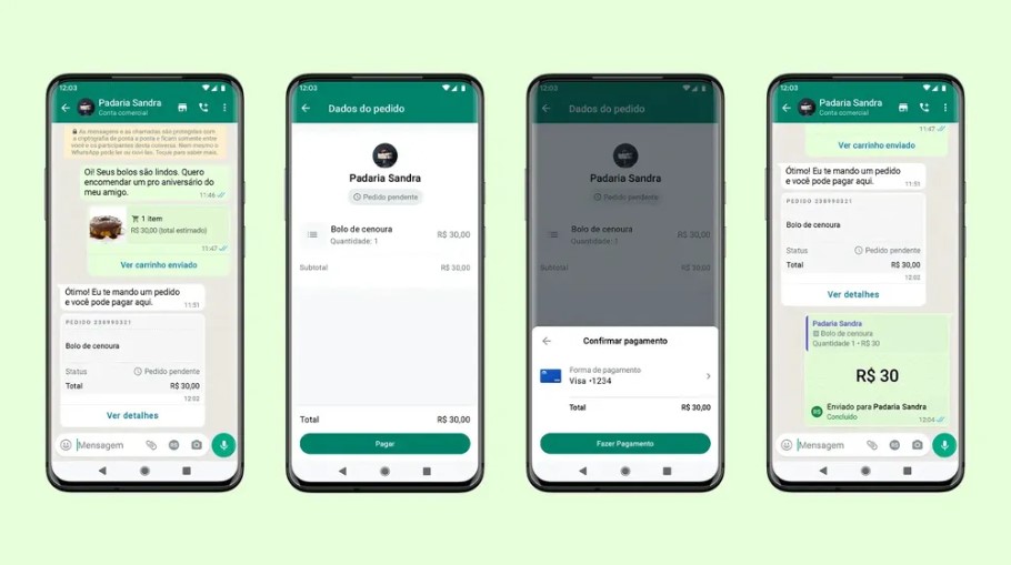 WhatsApp libera pagamento de compras direto pelo aplicaativo no Brasil