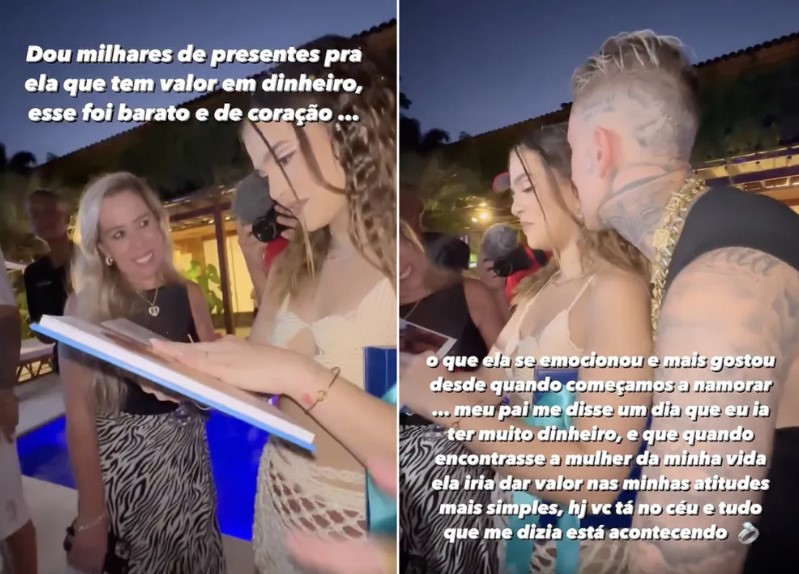 Mel Maia ganha presente barato de aniversário do namorado