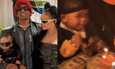 Rihanna, o marido e o filho