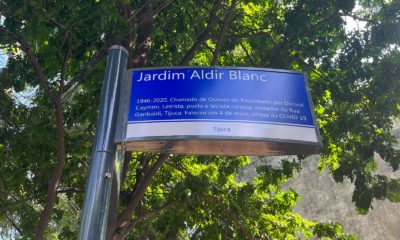 Jardim Aldir Blanc é inaugurado na Tijuca