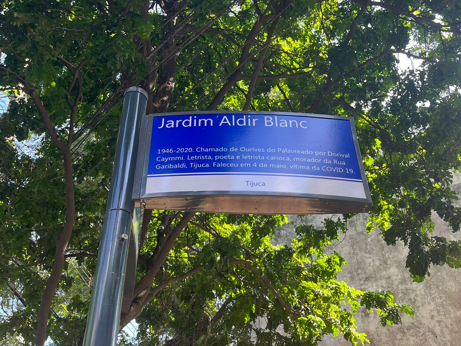 Jardim Aldir Blanc é inaugurado na Tijuca