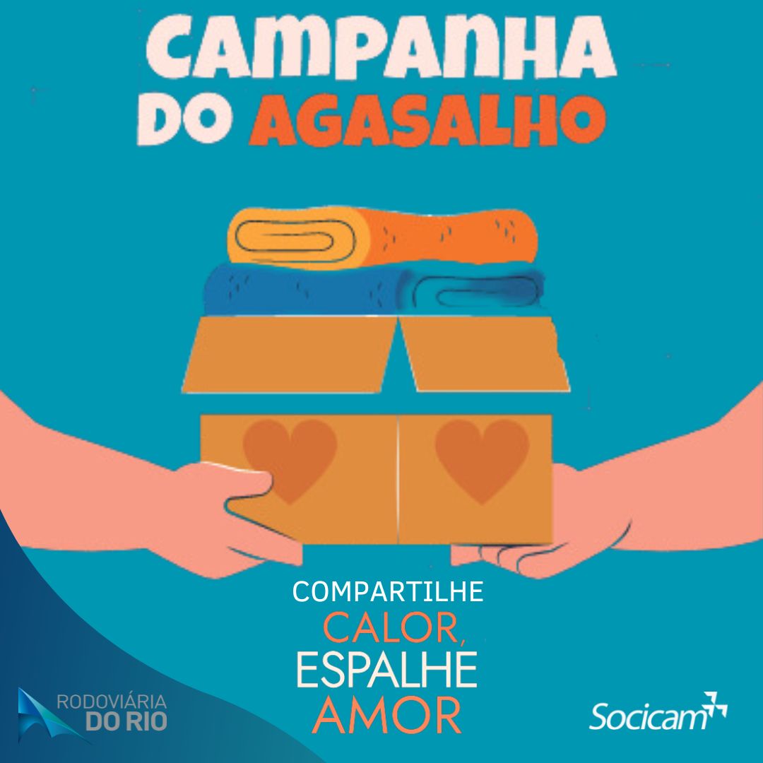 Campanha do agasalho na Rodoviária do Rio