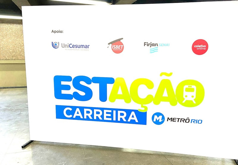 Estação Triagem do MetrôRio recebe ação de orientação e qualificação profissional