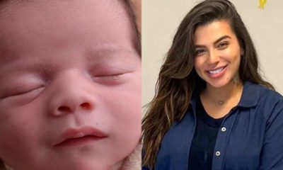 Petra Mattar e o filho Makai