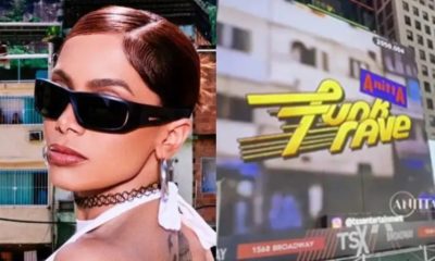 Fãs de Anitta divulgam hit da cantora na Times Square
