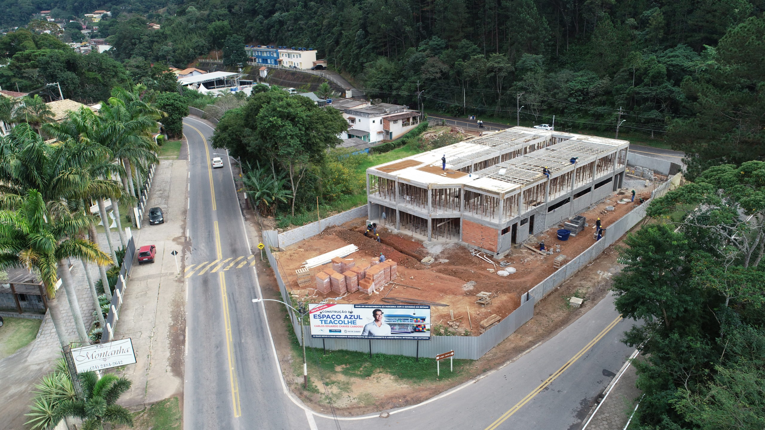 Obras de espaço exclusivo para pessoas com Transtorno do Espectro Autista, em Miguel Pereira, estão em ritmo acelerado (Foto: Divulgação)
