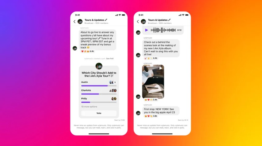 Instagram lança Canais estilo Telegram em todo o mundo
