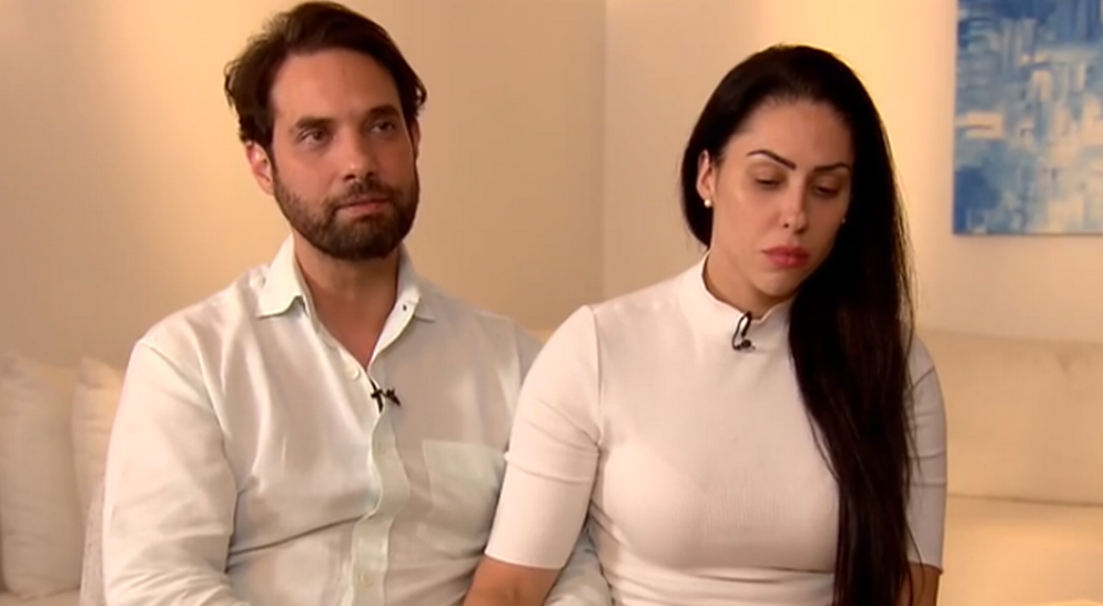 Jairinho e Monique em entrevista ao 'Domingo Espetacular'