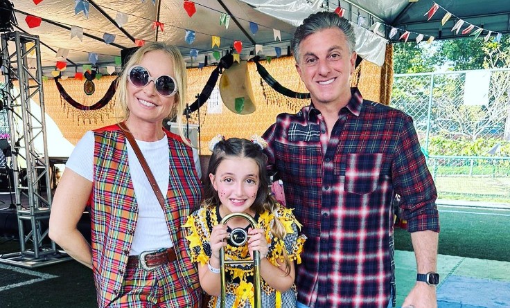 Luciano Huck, Angélica e a filha