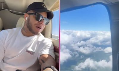 Porta de avião de Tierry abre durante voo