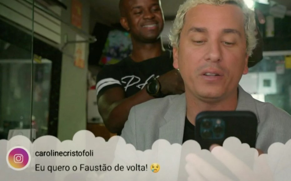 Rafael Portugal zoa Faustão no Domingão