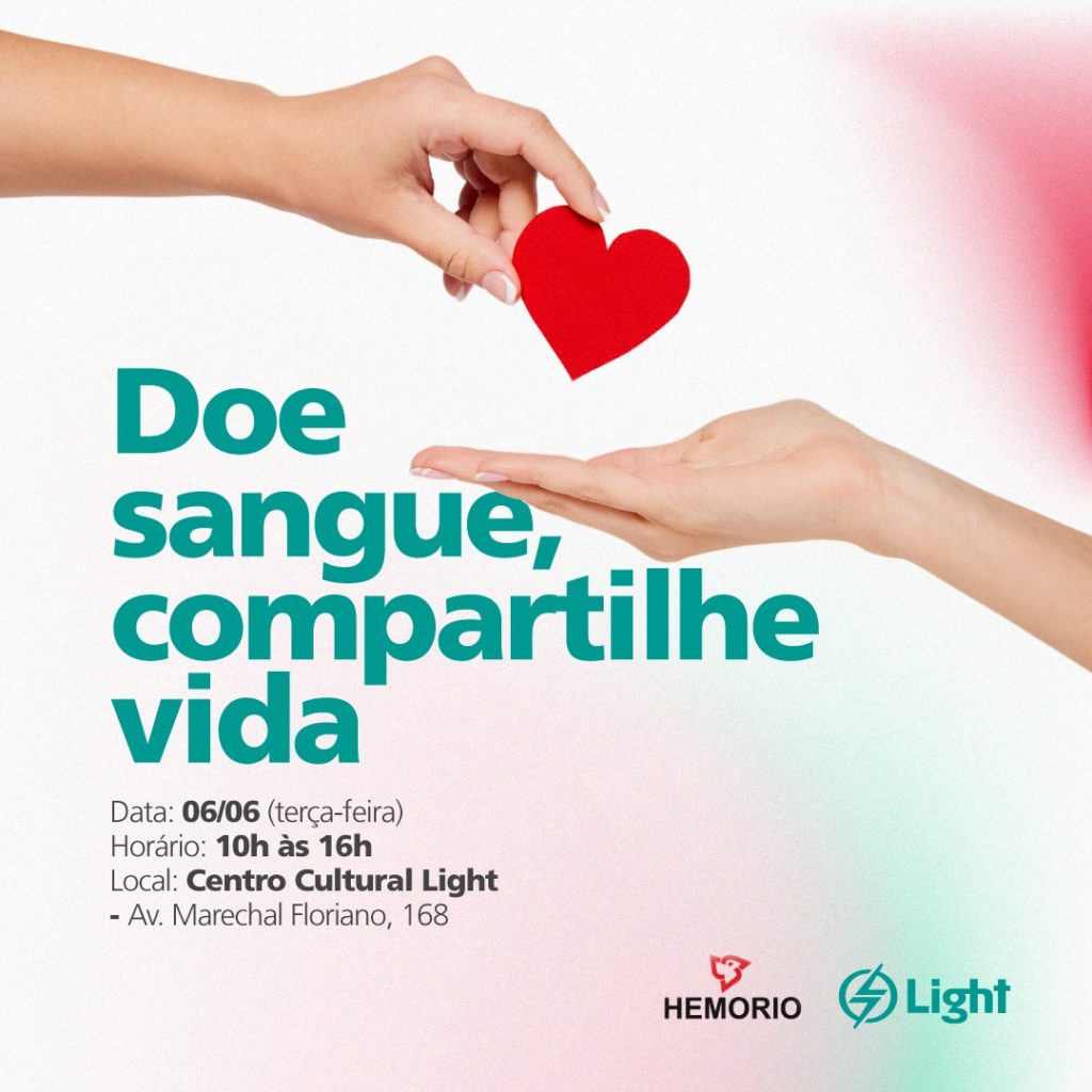 Campanha de doação de sangue da Light e Hemorio