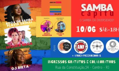 Samba Capitu realiza edição do 'Dia dos Namorades', no Centro do Rio (Foto: Divulgação)