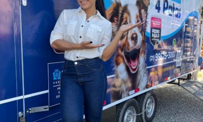Rainha de bateria da Unidos da Barra da Tijuca é a nova embaixadora do projeto 'Castramóvel' (Foto: Divulgação/ Palmer Assessoria de Comunicação)