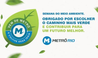 MetrôRio distribui mudas de plantas na estação Cardeal Arcoverde em comemoração à Semana do Meio Ambiente