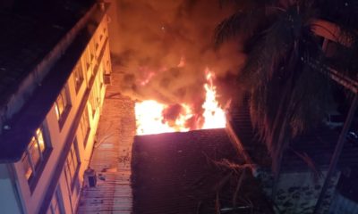 Incêndio atinge loja de tintas em São Cristóvão