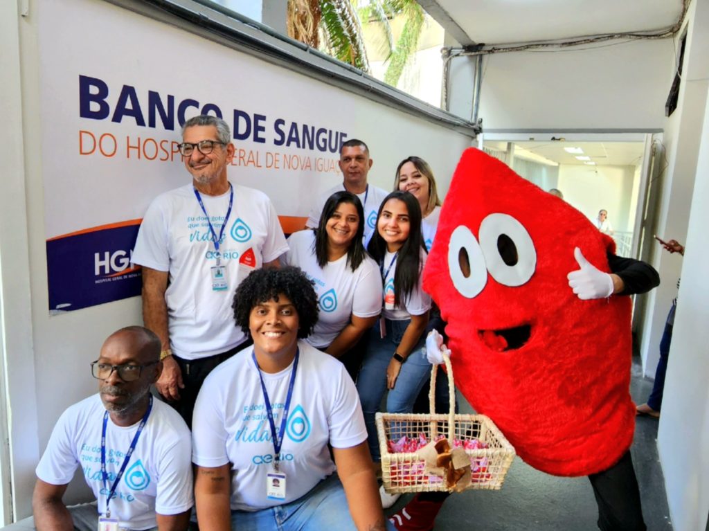 Solidariedade: Águas do Rio realiza campanha de doação de sangue para o Hospital Geral de Nova Iguaçu