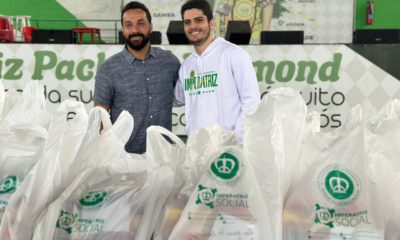 Imperatriz Leopoldinense distribui cestas básicas para comunidade do CPX Alemão e da Zona da Leopoldina (Foto: Divulgação)