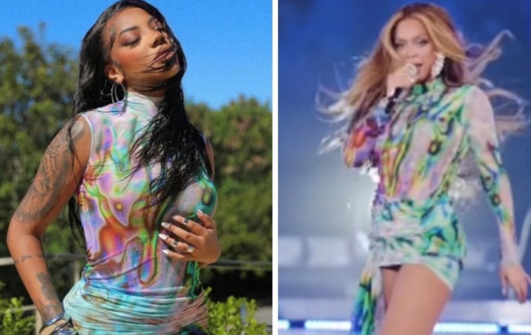 Ludmilla revela que foi notada por Beyoncé após usar vestido parecido ao da cantora em show (Foto: Reprodução/ Instagram)