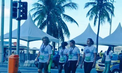 Corrida de rua movimenta Copacabana, na Zona Sul do Rio (Foto: Cyro Neves/ Super Rádio Tupi)
