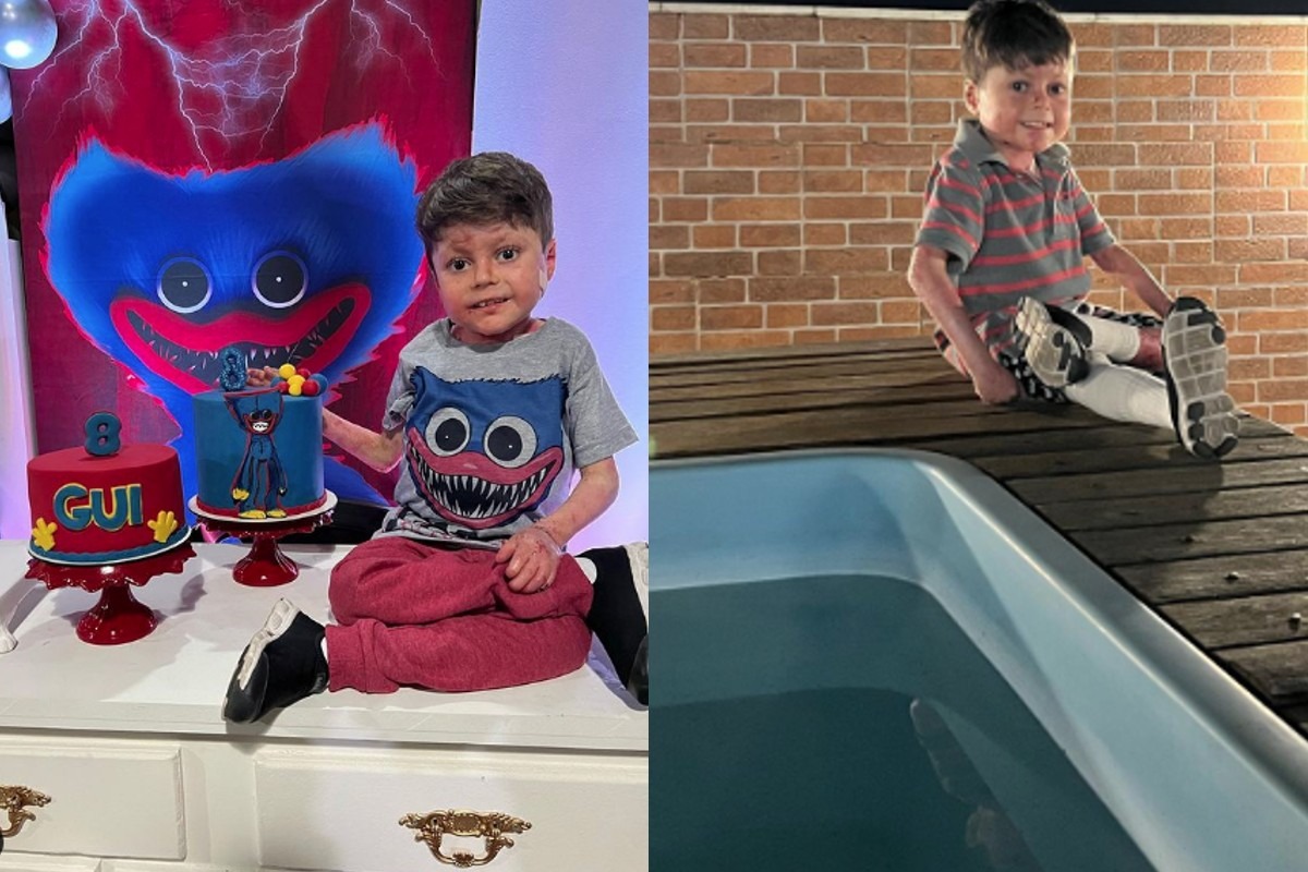 Pequeno Gui, que emocionou o Brasil, deixa hospital após 16 dias em coma (Foto: Reprodução)