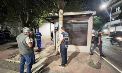 Prefeitura do Rio remove banca de jornal em Botafogo