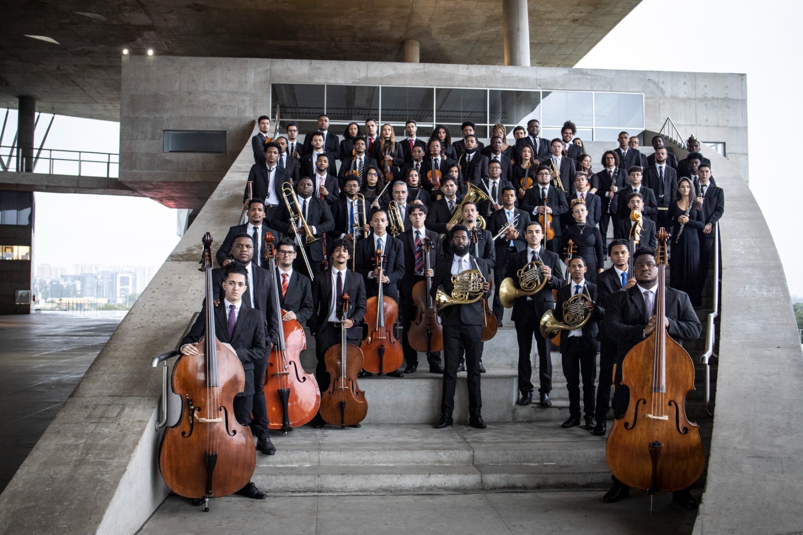 Orquestra Sinfônica Jovem do Rio se apresenta na Cidade das Artes (Foto: Daniel Ebendinger/ Divulgação)