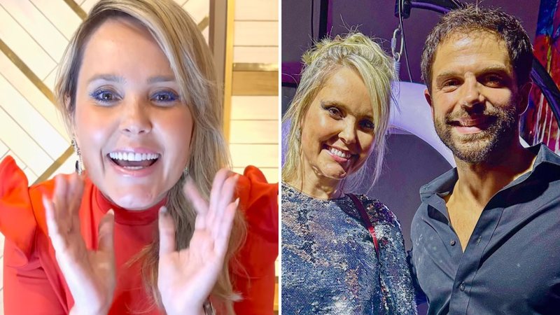 Duda Nagle ao lado da arquiteta Camila Klein