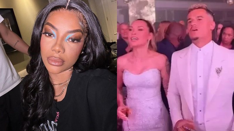 Ludmilla no casamento do jogador Philippe Coutinho