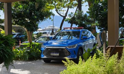 PM coloca carro protótipo híbrido para rodar como teste em unidades operacionais (Foto: Divulgação)