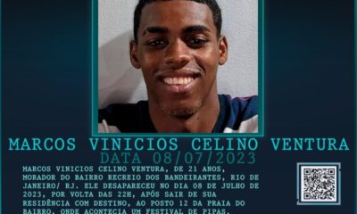 Família tenta localizar jovem que desapareceu no dia do próprio aniversário na Zona Oeste do Rio (Foto: Divulgação)