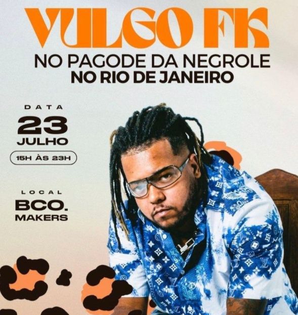 Vulgo FK canta pela 1ª vez no Rio no 'Pagode da Negrole' (Foto: Divulgação)
