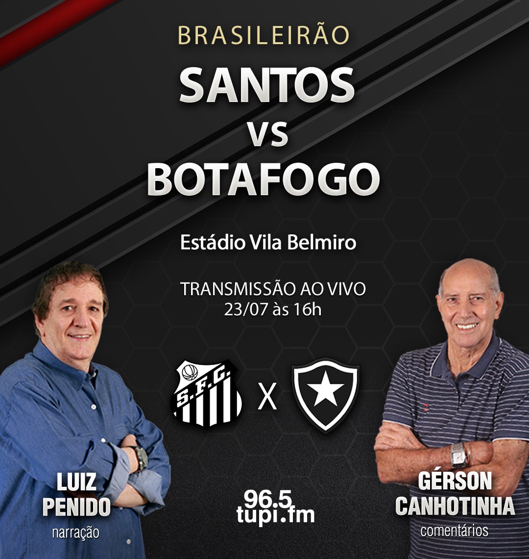 AO VIVO, Botafogo X Santos