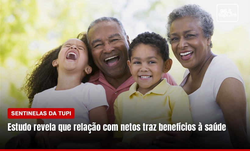 Estudo revela que convívio com netos traz benefícios à saúde dos avós (Foto: Rafaela Lima/ Super Rádio Tupi)