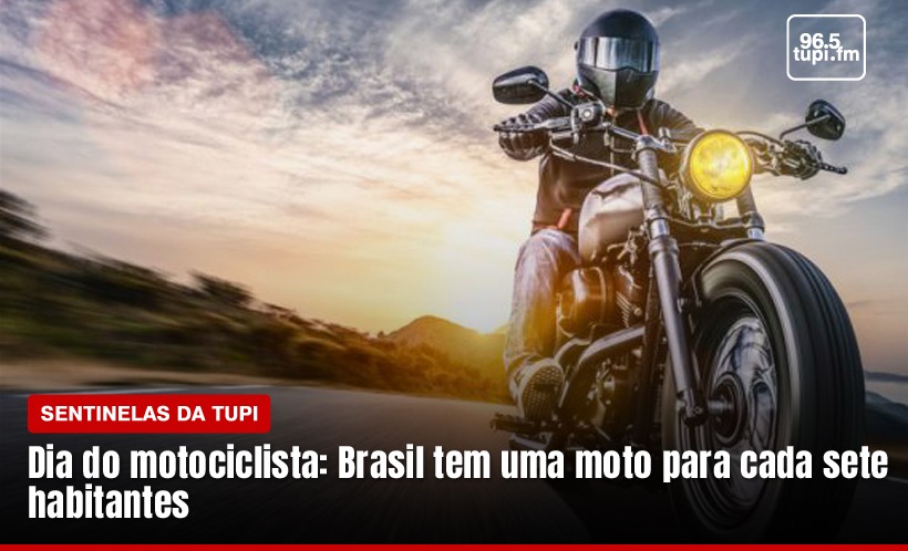 Dia do motociclista: Brasil tem uma moto para cada sete habitantes (Foto: Rafaela Lima/ Super Rádio Tupi)